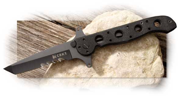 CRKT M16 Special Forces Slim Profile with Black G-10 Handles - Combo Edge