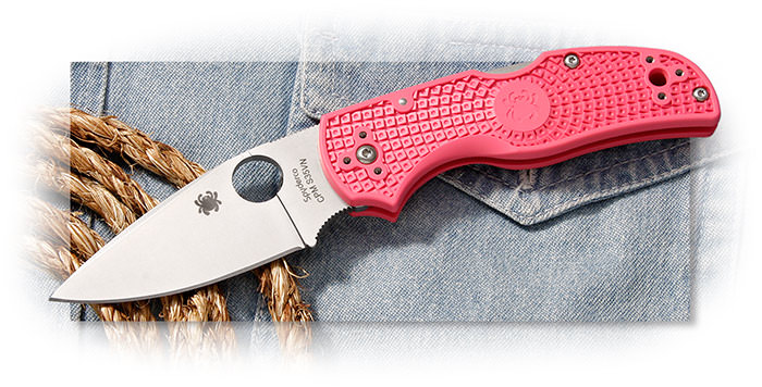 Pink handled Native 5 with lockback and premium CPM-S35VN stainless steel