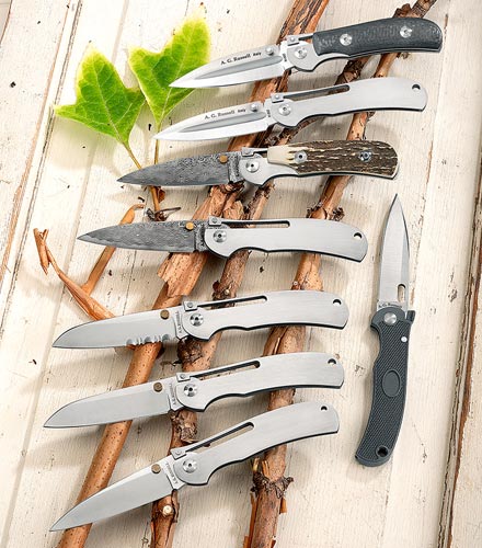 A.G. Russell One-Hand Knife with Cowry X