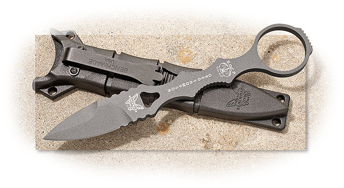Benchmade Mini SOCP Tungsten Gray Spear Point