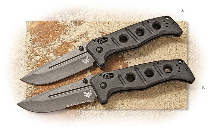 Benchmade Adamas Folder-Black/Gray-Plain Edge