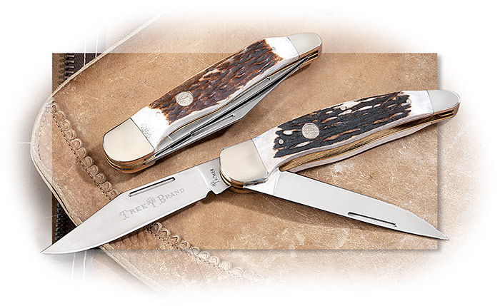 Boker Folding Hunter with Stag Scales