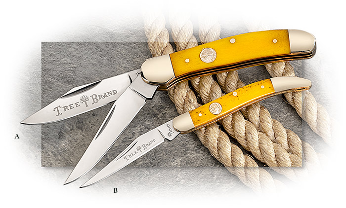 Boker Traditional Folders with Smooth Yellow Bone Copperhead