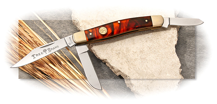 BOKER - TRADITIONAL SERIES - STOCKMAN - FAUX TORTOISE SHELL HANDLE SCALES - 440A BLADE STEEL