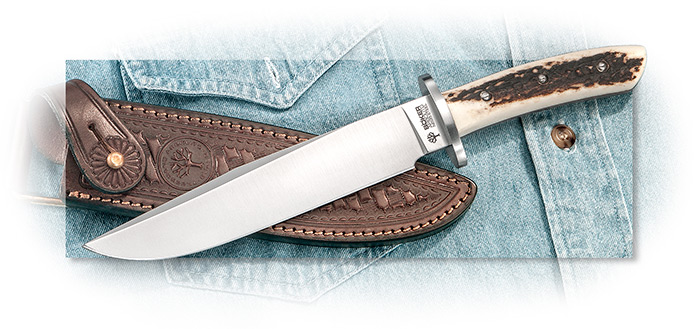 Boker Arbolito Small Stag Handled Bowie