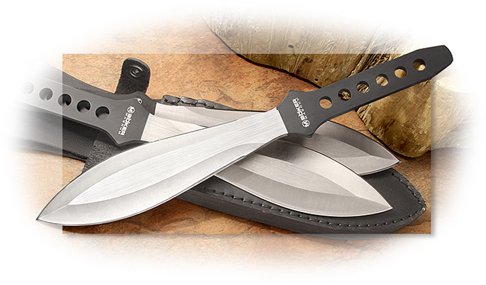 BOKER MAGNUM - PROFI I THROWING KNIFE SET - 3 KNIFE SET - 420 STAINLESS STEEL - FULL TANG - SHEATH