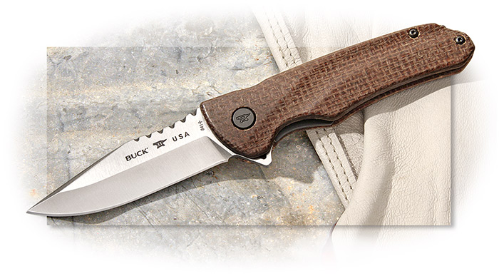 Buck 841 Sprint Pro - Burlap Micarta