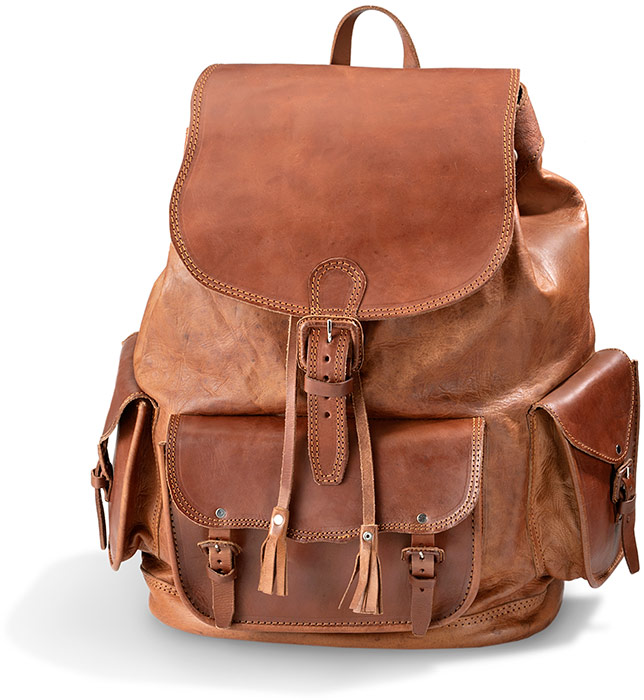 Large Leather Backpack