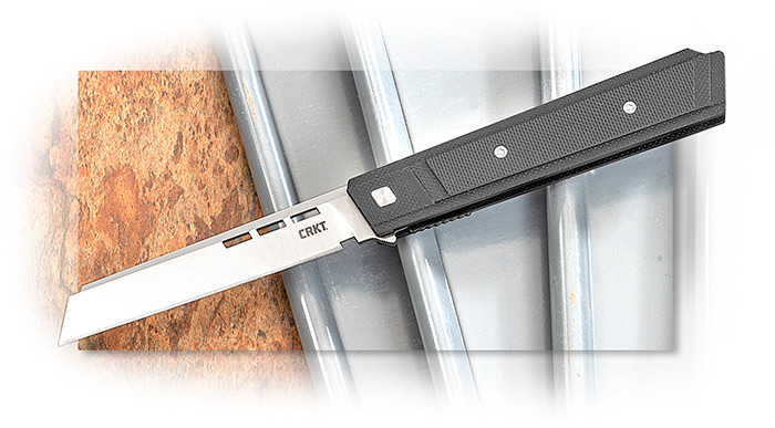 CRKT - ZEPHYR - LINER LOCK FOLDER - BLACK G-10 HANDLE - SATIN D2 STEEL - BLADE FLIPPER