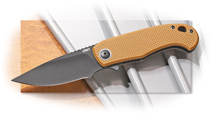 CRKT - P.S.D. II / PARTICLE SEPARATION DEVICE - ASSISTED FOLDER - COYOTE BROWN G-10 HANDLE