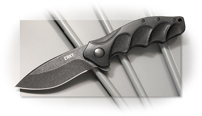 CRKT - FORESIGHT - ASSISTED - BLACK STONEWASHED BLADE - GLASS REINFORCED NYLON HANDLE