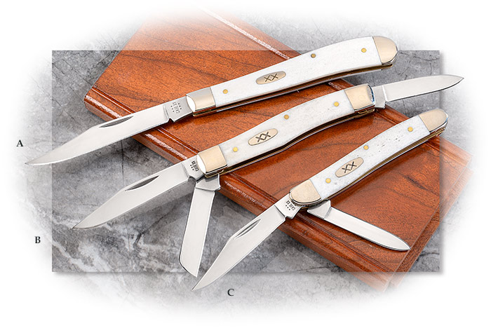 Case Smooth Natural Bone Slimline Trapper