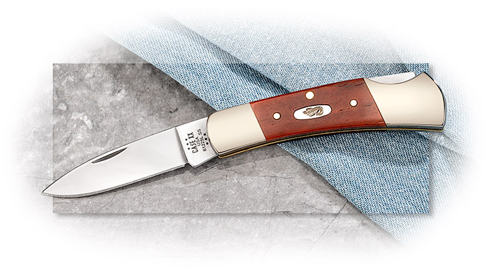 Case 3" Smooth Bone Lockback Chestnut Bone