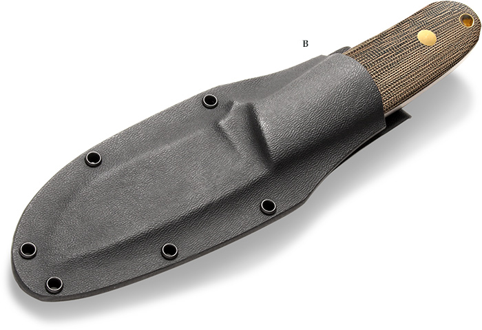 Dozier Professional Guide's Knife-Green Micarta