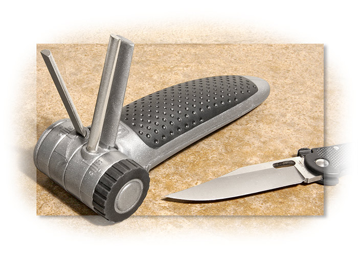 DMT DIAMOND-Vee Adjustable Diamond Knife Sharpener for Straight, Serrated  and Curved Edges 20004