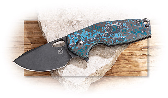 FOX - LIMITED EDITION SURU FLIPPER - ARCTIC STORM CARBON FIBER AND TITANIUM HANDLE