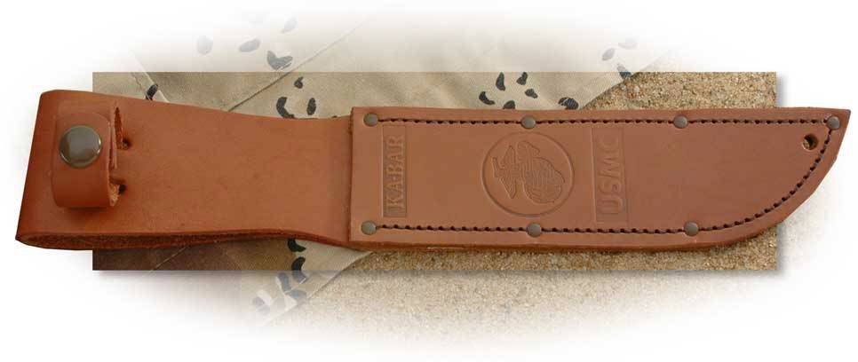 Ka-Bar USMC Brown Leather Sheath
