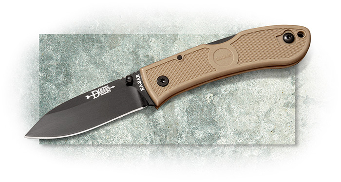 Ka-Bar Dozier Folding Hunter-Coyote Brown