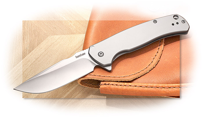 KERSHAW - SCOUR - ASSISTED FOLDER - STAINLESS STEEL HANDLE - 8CR13MOV STAINLESS STEEL BLADE
