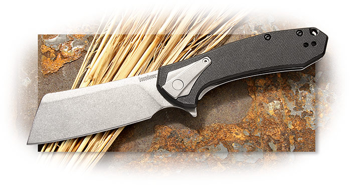 KERSHAW - BRACKET - FRONT G-10 HANDLE - BACK STAINLESS STEEL - ASSISTED OPENING - FRAME LOCK