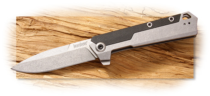 KERSHAW - OBLIVION - STONEWASHED FINISH BLADE - 8CR13MOV STAINLESS STEEL BLADE