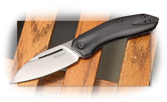 KERSHAW - TURISMO - BLACK OXIDE COATED STAINELSS STEEL HANDLE - D2 BLADE - ASSISTED OPENING FOLDER