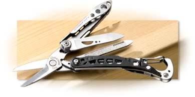 LEATHERMAN - STYLE CS - SCISSORS - FLAT/PHILLIPS SCREWDRIVER - BOTTLE OPENER - NAIL FILE - TWEEZERS 