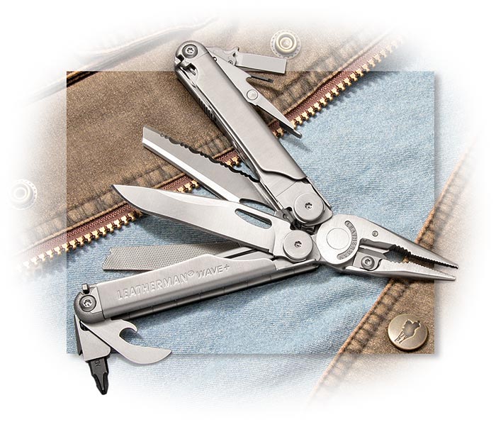 Leatherman Wave Multi-Tool Pliers 18 Tools 2 Knives File Saw Bit Driver USA Made 