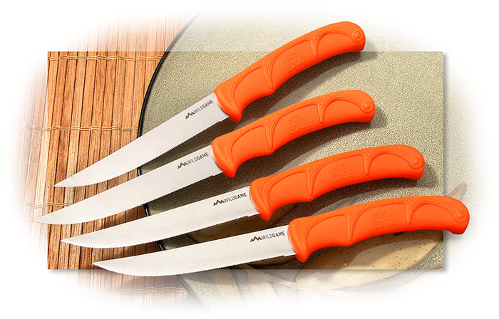 Steak Knives, Set of 6- Pink/Orange - Cornelia Park