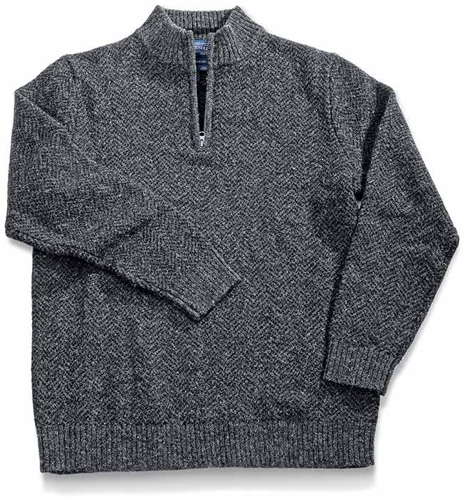 Pendleton Quarter Zip Sweater Black medium