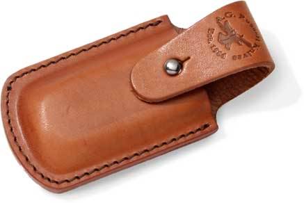 BROWN LEATHER POUCH FOR AG RUSSELL GUNSTOCK FOLDER