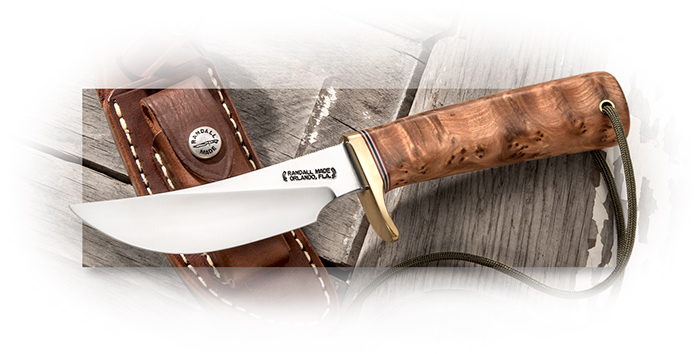 Randall Model 20 Yukon Skinner - Thuya Wood Handle - O-1 Tool Steel - handmade knives