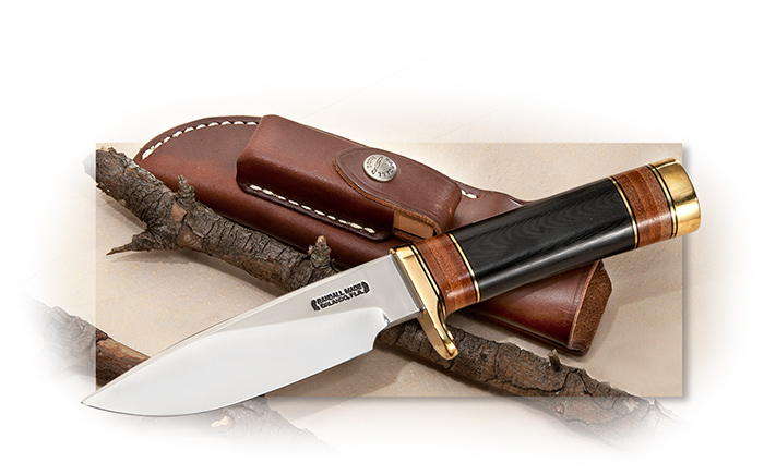 Randall Model 25 with Black Micarta and Leather