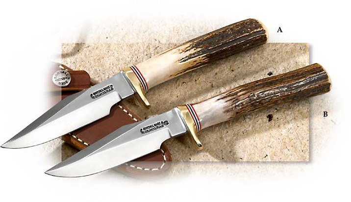 Randall® Model 8 Trout & Bird with Stag Handle O1 non-stainless high carbon tool steel