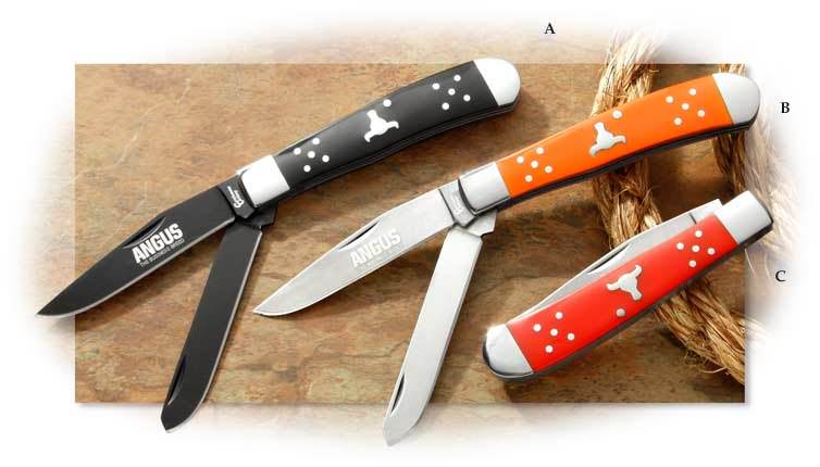 Cattlemans Cutlery Trapper - Black Angus