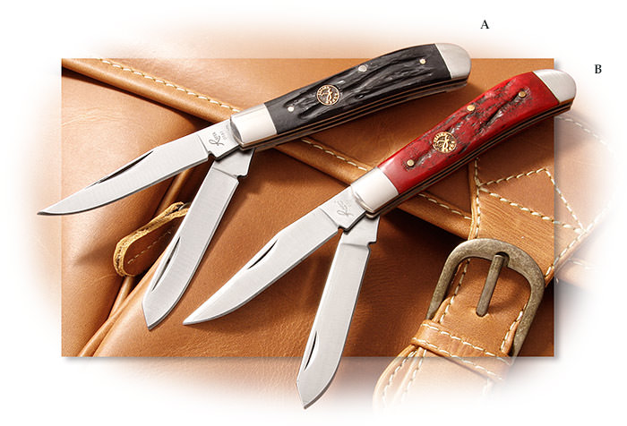 Carbon steel 1065 non-stainless steel Roper Chaparrel traditional trapper
