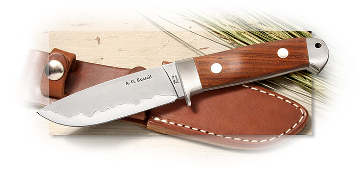 A.G. Russell™ Cocobolo San Mai Drop Point