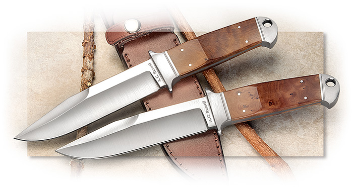 A.G. Russell Forged Chute Knife with Thuya Wood