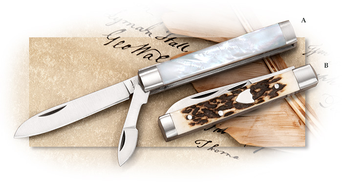 A.G. Russell Small doctor's knife, small scalpel blade. Comes in Pearl, Stag, white bone