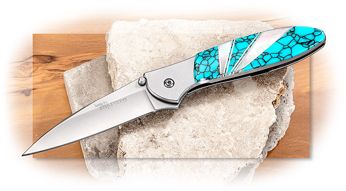 Kershaw Leek with Turquoise & Mother-of-Pearl
