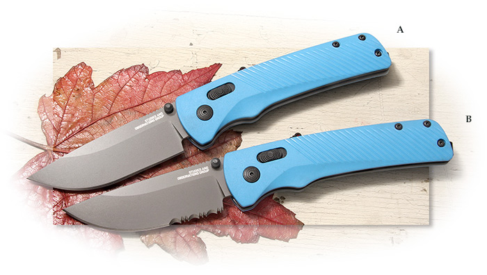 SOG - FLASH AT - CIVIC CYAN - BLACK TINI COATED PLAIN EDGE BLADE - BLUE GRN HANDLE - XR LOCK