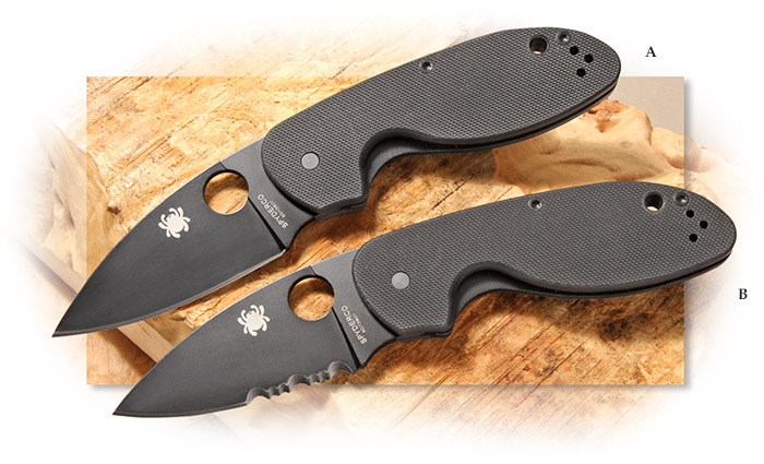 SPYDERCO - EFFICIENT FOLDER - BLACK OXIDE COATED BLADE - 8CR13MOV