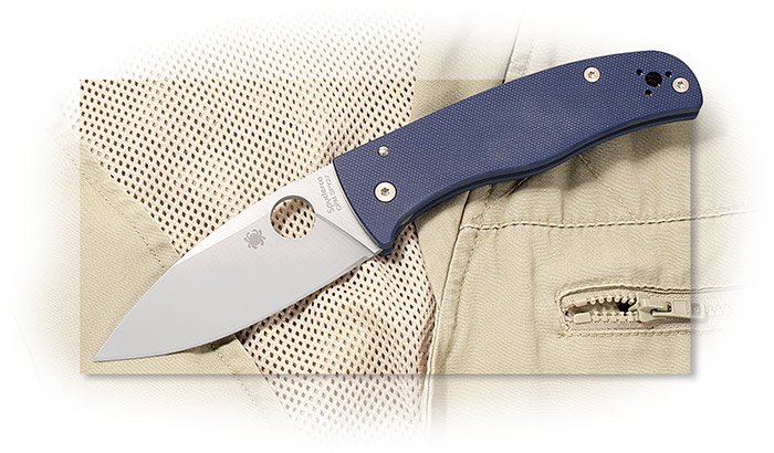 Spyderco Bodacious SPY27 Cobalt Blue G-10