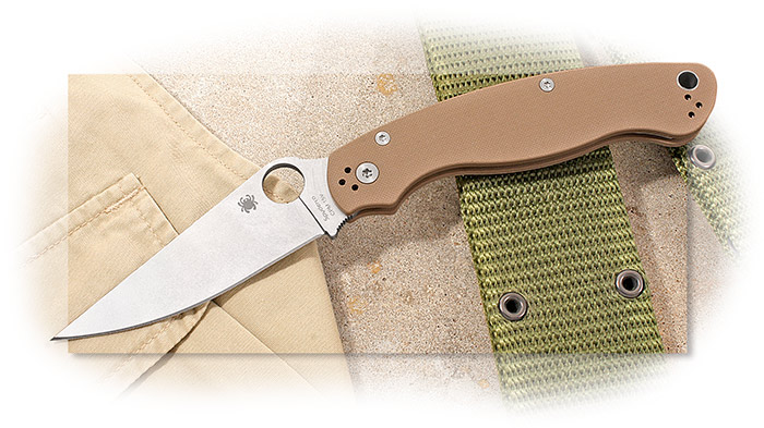 Spyderco Sprint Run Military 2 Brown G10