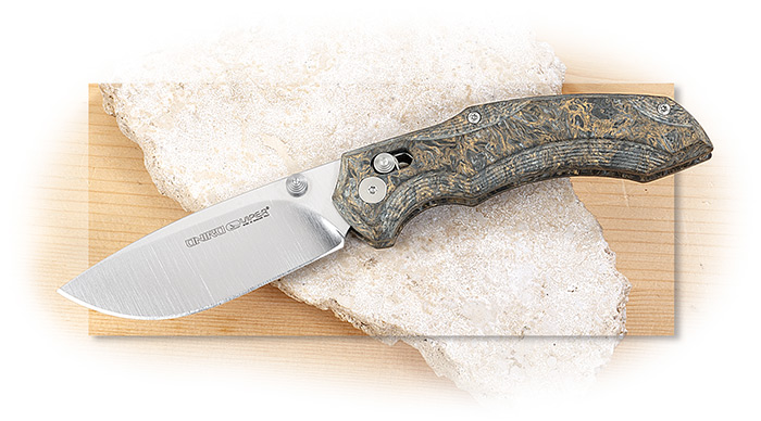 VIPER - ONIRO FOLDER - GOLD FAT CARBON - MAGNA-CUT STAINLESS BLADE