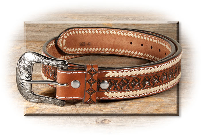 Handtooled Leather Belt Agrus Com, Full Grain Cowhide Leather Belt