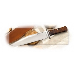 A.G. Russell Shopmade Gold Field Bowie With Desert Ironwood Handle Scales