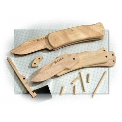 Columbia River CRKT 1032 River Nathan's Wooden Knife Kit - KnifeCenter