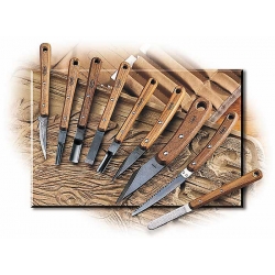 HIRO HR-701 9-pc. Wood Carving Knife Set