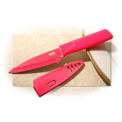 Kuhn Rikon Colori Straight Edge 4-Piece Paring Knife Set (2 Pink